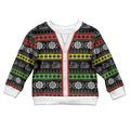 Panthers Rugby Christmas Kid Ugly Christmas Sweater Aboriginal Seamless Cardigan Inspired