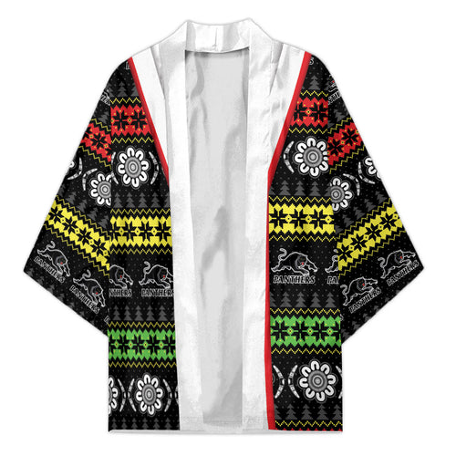 Panthers Rugby Christmas Kimono Aboriginal Seamless Cardigan Inspired