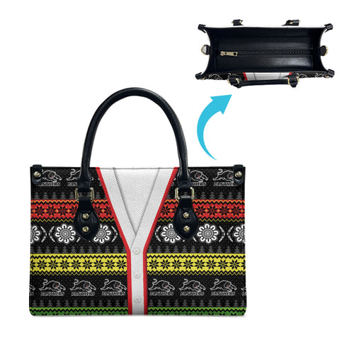 Panthers Rugby Christmas Leather Bag Aboriginal Seamless Cardigan Inspired