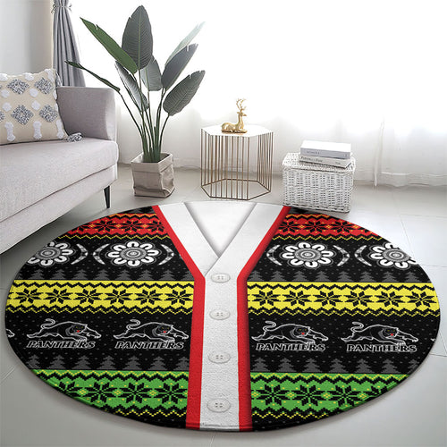 Panthers Rugby Christmas Round Carpet Aboriginal Seamless Cardigan Inspired