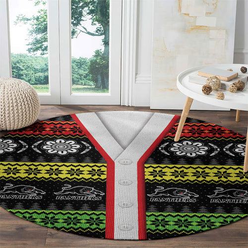 Panthers Rugby Christmas Round Carpet Aboriginal Seamless Cardigan Inspired