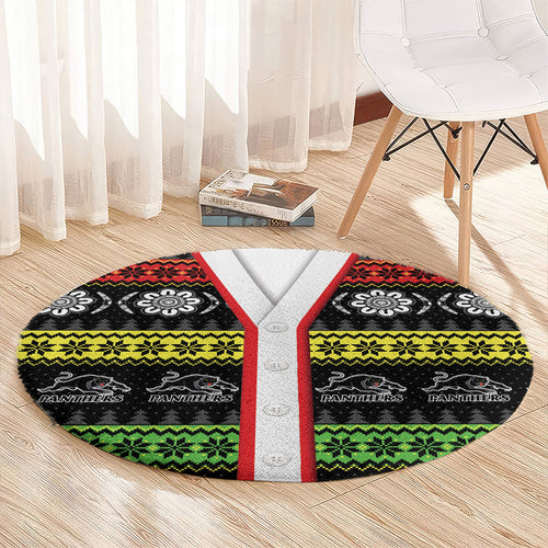 Panthers Rugby Christmas Round Carpet Aboriginal Seamless Cardigan Inspired