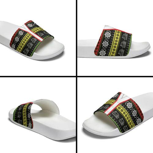 Panthers Rugby Christmas Slide Sandals Aboriginal Seamless Cardigan Inspired