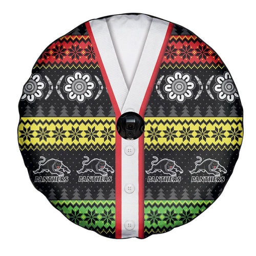 Panthers Rugby Christmas Spare Tire Cover Aboriginal Seamless Cardigan Inspired