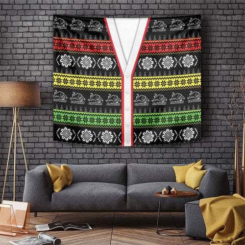 Panthers Rugby Christmas Tapestry Aboriginal Seamless Cardigan Inspired