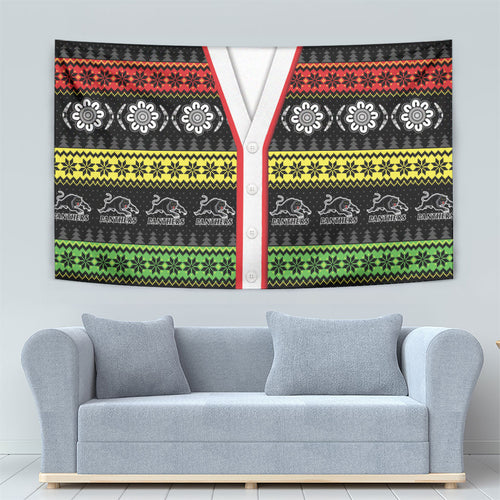 Panthers Rugby Christmas Tapestry Aboriginal Seamless Cardigan Inspired