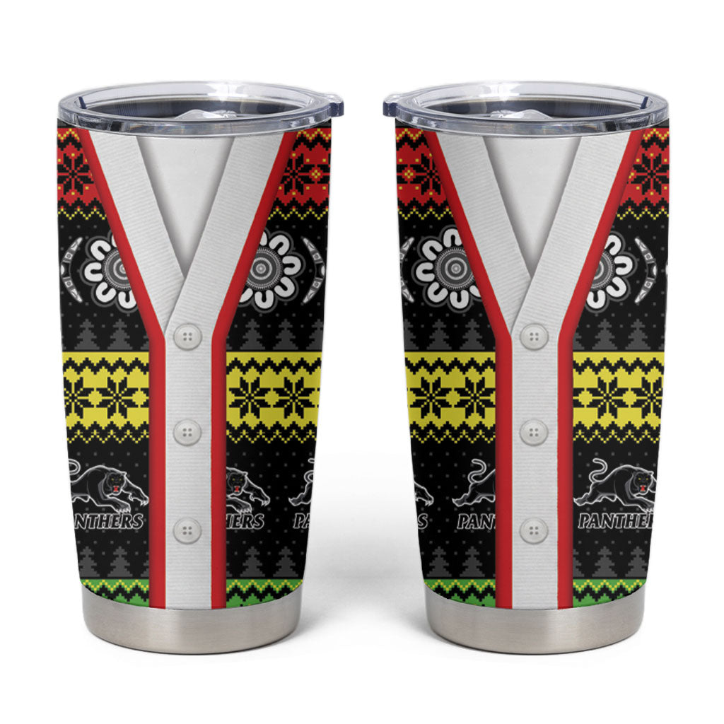 Panthers Rugby Christmas Tumbler Cup Aboriginal Seamless Cardigan Inspired