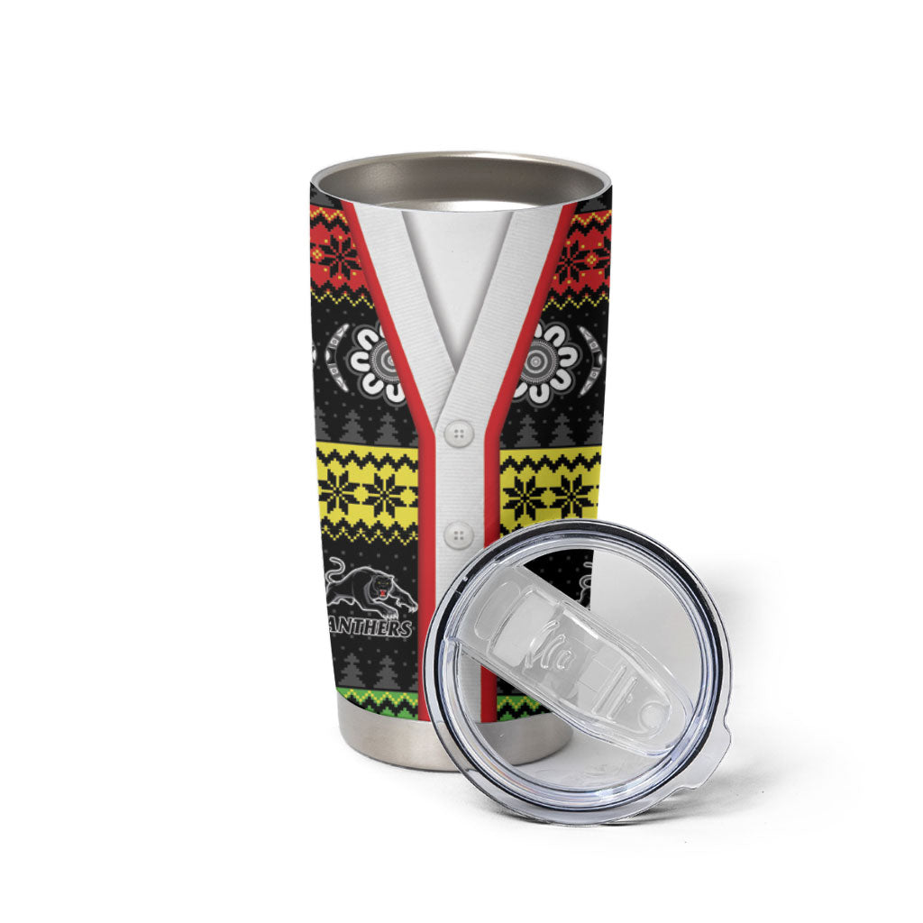 Panthers Rugby Christmas Tumbler Cup Aboriginal Seamless Cardigan Inspired