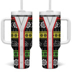Panthers Rugby Christmas Tumbler With Handle Aboriginal Seamless Cardigan Inspired