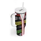 Panthers Rugby Christmas Tumbler With Handle Aboriginal Seamless Cardigan Inspired