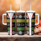 Panthers Rugby Christmas Tumbler With Handle Aboriginal Seamless Cardigan Inspired