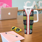 Panthers Rugby Christmas Tumbler With Handle Aboriginal Seamless Cardigan Inspired