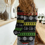 Panthers Rugby Christmas Women Casual Shirt Aboriginal Seamless Cardigan Inspired