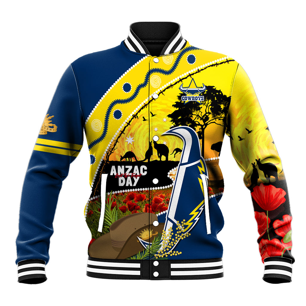 Cowboys ANZAC Day Baseball Jacket Rosemary Starring Night Style
