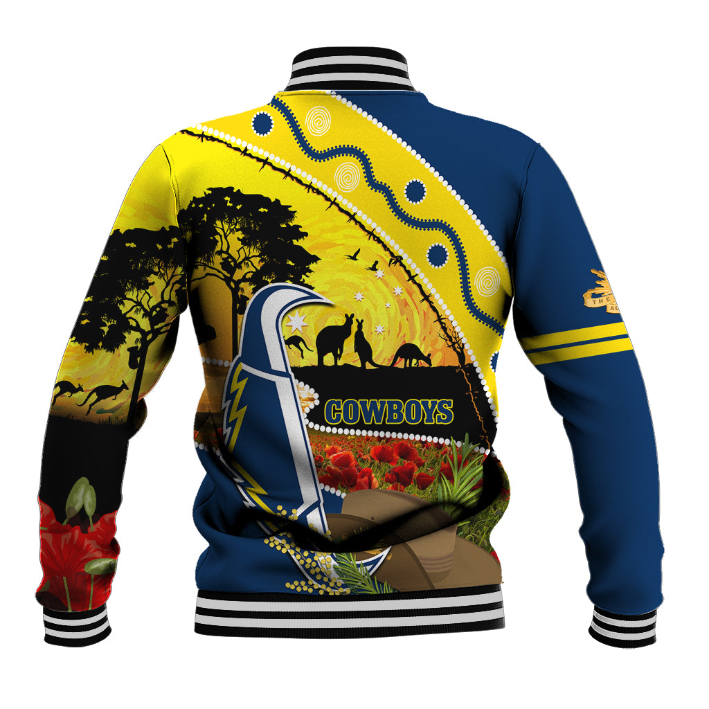 Cowboys ANZAC Day Baseball Jacket Rosemary Starring Night Style