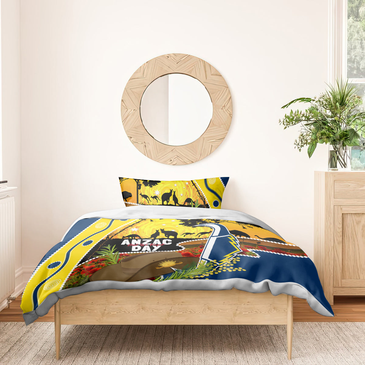 Cowboys ANZAC Day Bedding Set Rosemary Starring Night Style