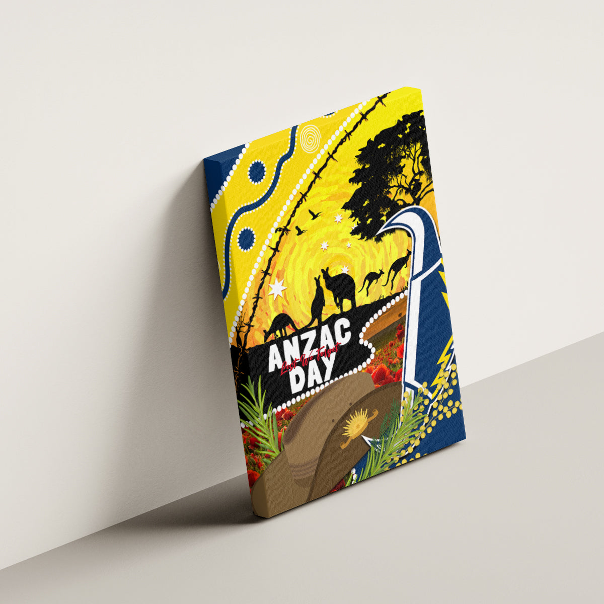 Cowboys ANZAC Day Canvas Wall Art Rosemary Starring Night Style