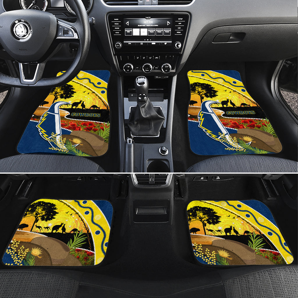 Cowboys ANZAC Day Car Mats Rosemary Starring Night Style