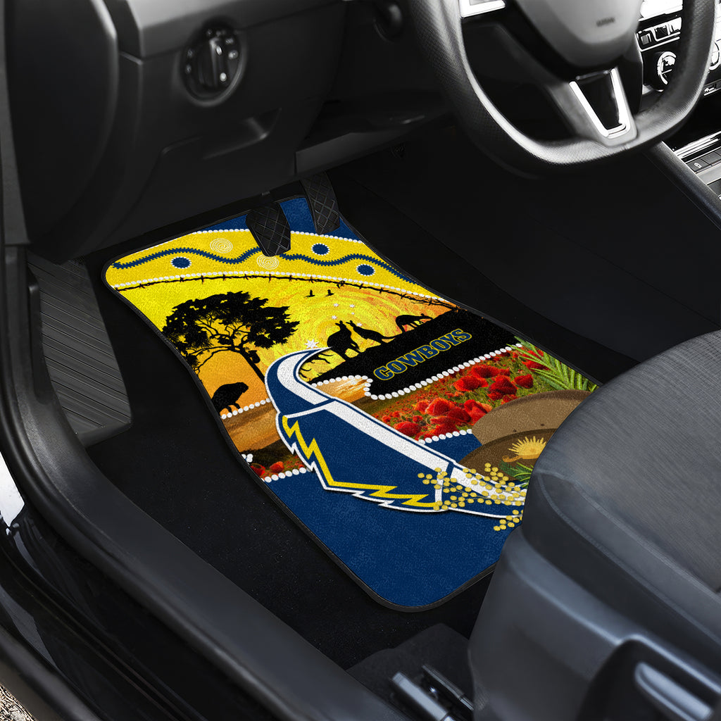 Cowboys ANZAC Day Car Mats Rosemary Starring Night Style