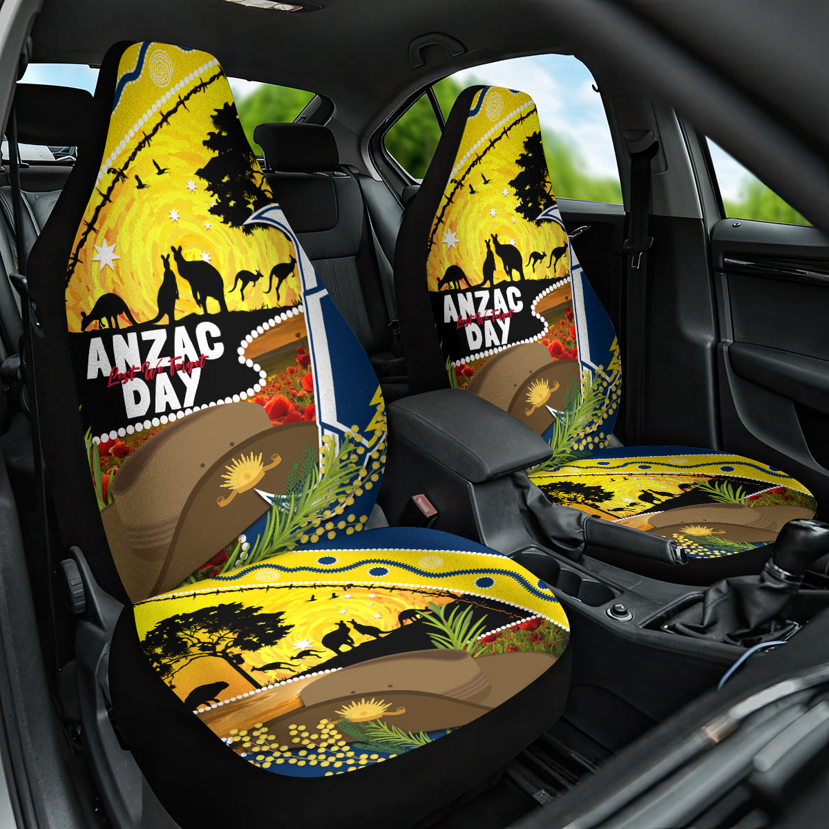 Cowboys ANZAC Day Car Seat Cover Rosemary Starring Night Style