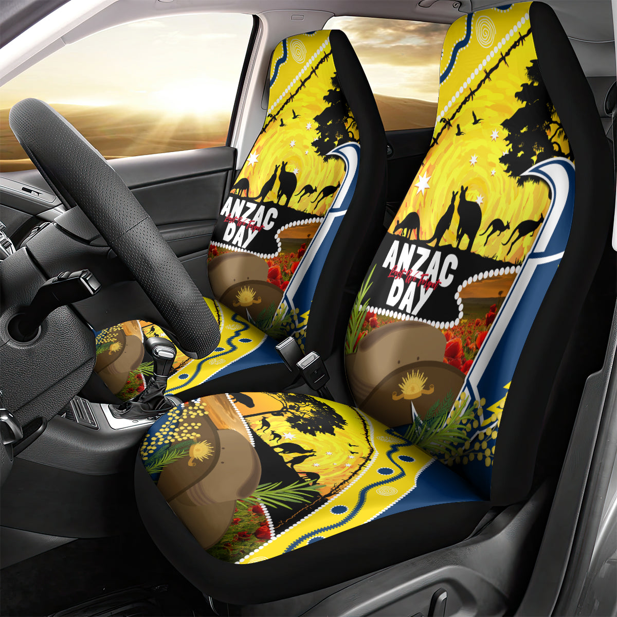 Cowboys ANZAC Day Car Seat Cover Rosemary Starring Night Style