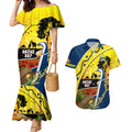 Cowboys ANZAC Day Couples Matching Mermaid Dress and Hawaiian Shirt Rosemary Starring Night Style