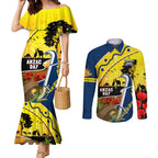 Cowboys ANZAC Day Couples Matching Mermaid Dress and Long Sleeve Button Shirt Rosemary Starring Night Style