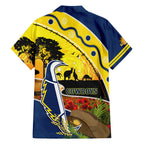 Cowboys ANZAC Day Family Matching Puletasi and Hawaiian Shirt Rosemary Starring Night Style