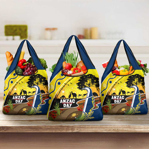 Cowboys ANZAC Day Grocery Bag Rosemary Starring Night Style