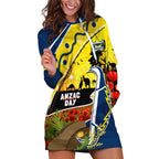 Cowboys ANZAC Day Hoodie Dress Rosemary Starring Night Style