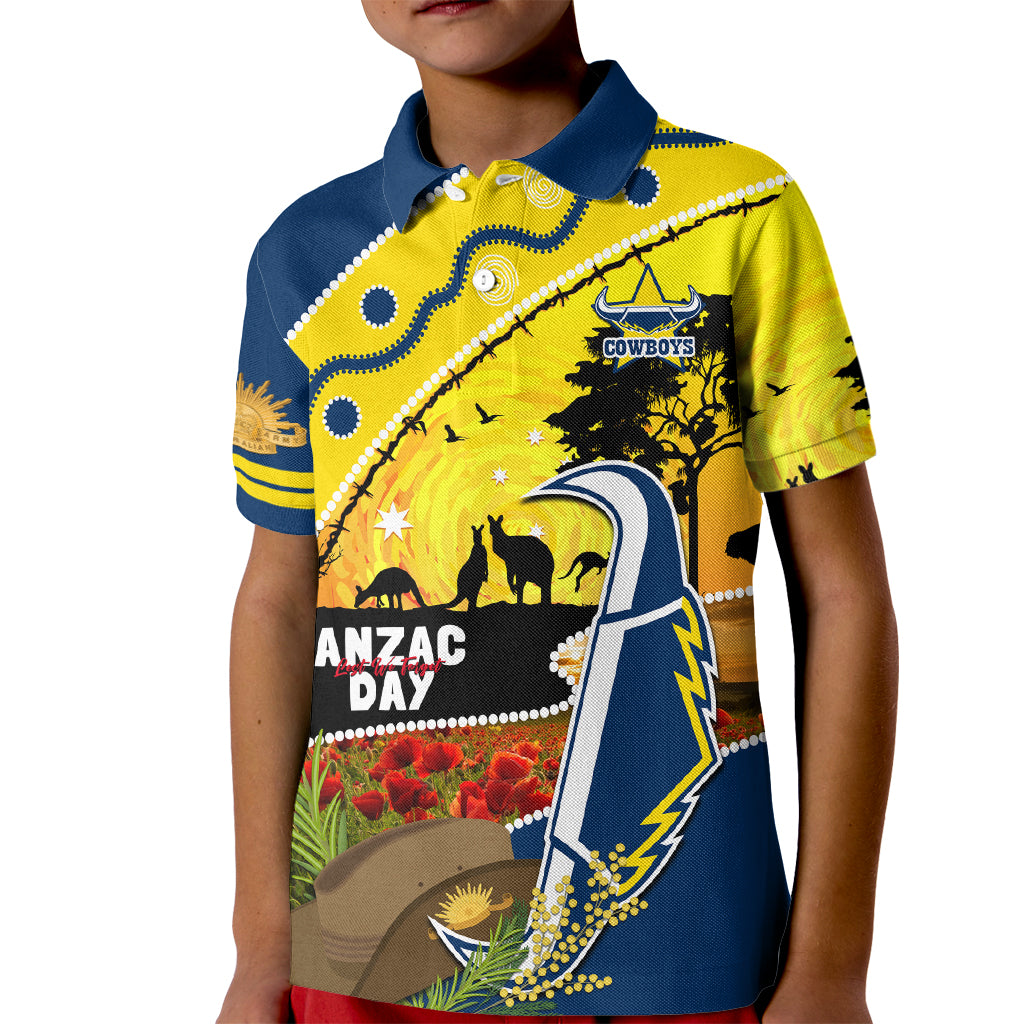 Cowboys ANZAC Day Kid Polo Shirt Rosemary Starring Night Style