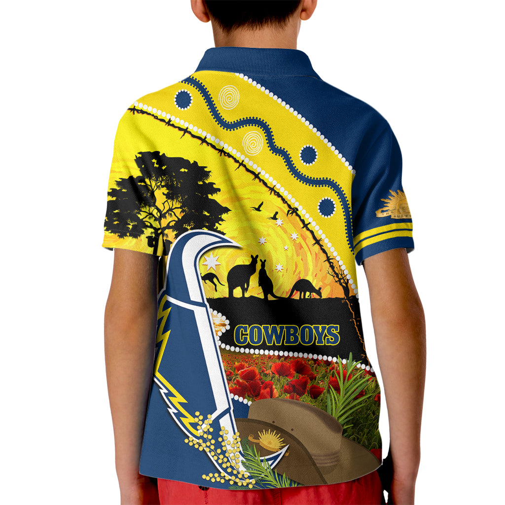 Cowboys ANZAC Day Kid Polo Shirt Rosemary Starring Night Style