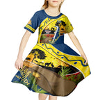 Cowboys ANZAC Day Kid Short Sleeve Dress Rosemary Starring Night Style