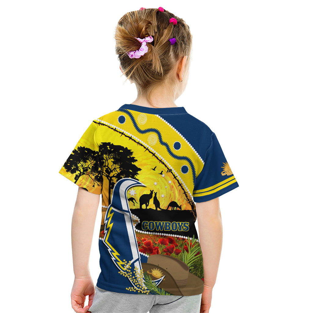 Cowboys ANZAC Day Kid T Shirt Rosemary Starring Night Style