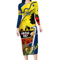 Cowboys ANZAC Day Long Sleeve Bodycon Dress Rosemary Starring Night Style