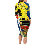 Cowboys ANZAC Day Long Sleeve Bodycon Dress Rosemary Starring Night Style