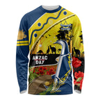 Cowboys ANZAC Day Long Sleeve Shirt Rosemary Starring Night Style