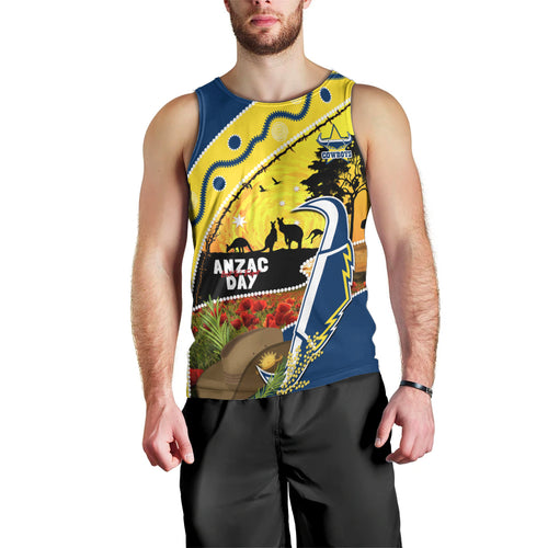Cowboys ANZAC Day Men Tank Top Rosemary Starring Night Style