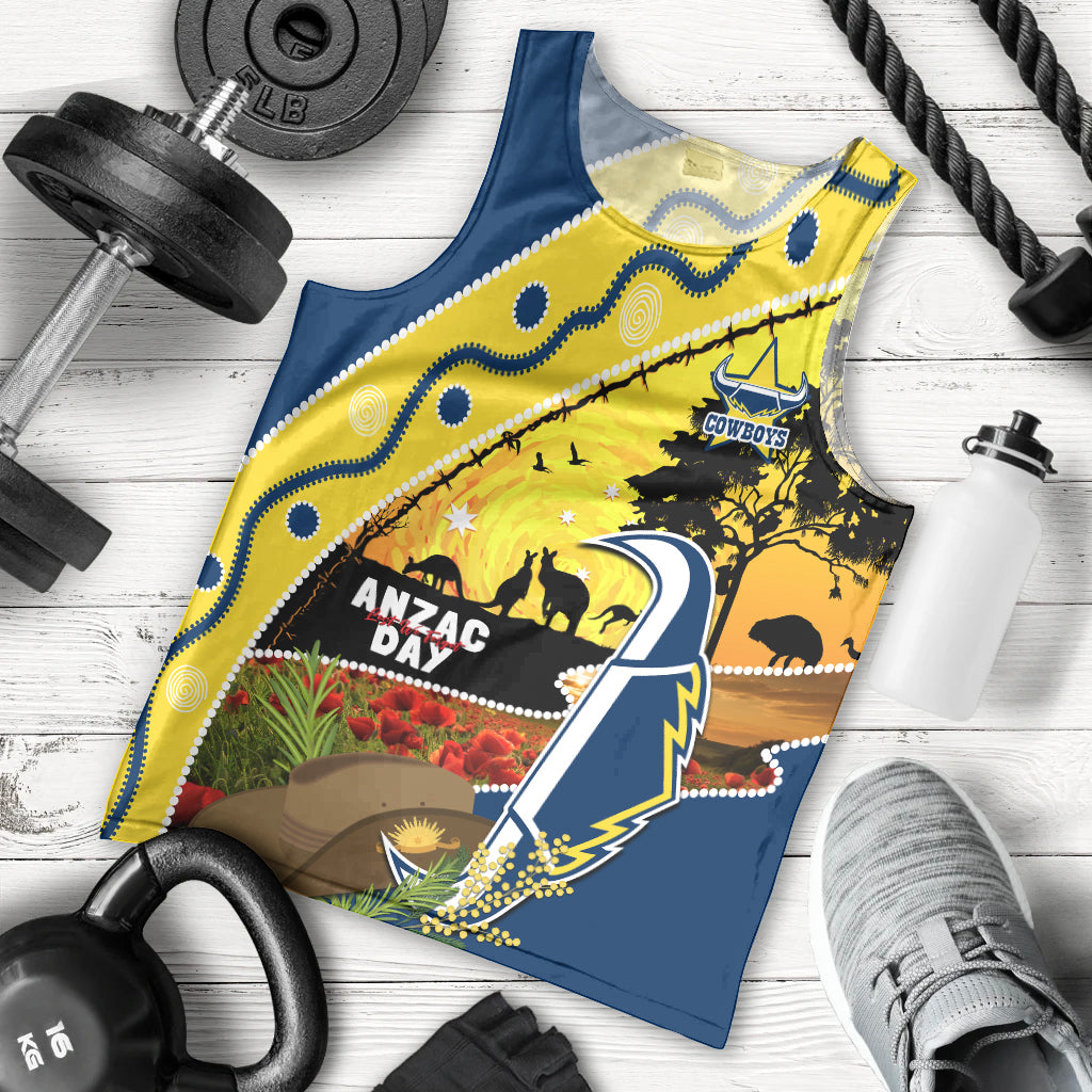 Cowboys ANZAC Day Men Tank Top Rosemary Starring Night Style