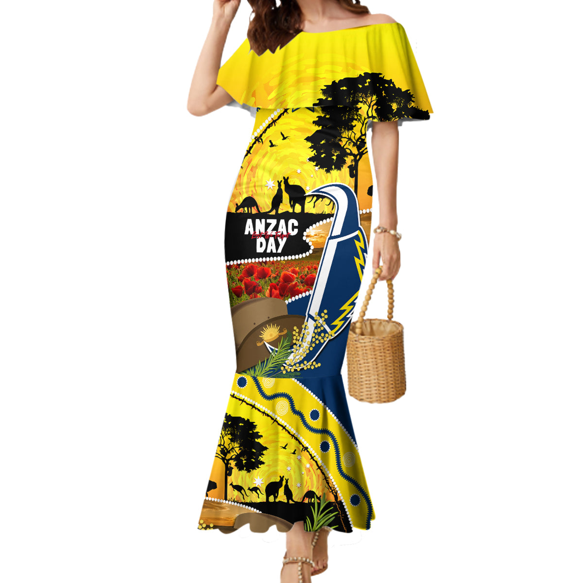 Cowboys ANZAC Day Mermaid Dress Rosemary Starring Night Style