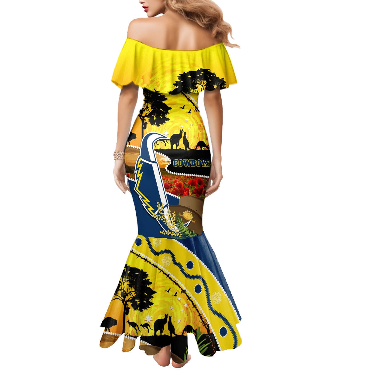 Cowboys ANZAC Day Mermaid Dress Rosemary Starring Night Style