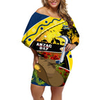 Cowboys ANZAC Day Off Shoulder Short Dress Rosemary Starring Night Style