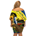 Cowboys ANZAC Day Off Shoulder Short Dress Rosemary Starring Night Style