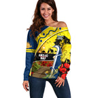 Cowboys ANZAC Day Off Shoulder Sweater Rosemary Starring Night Style