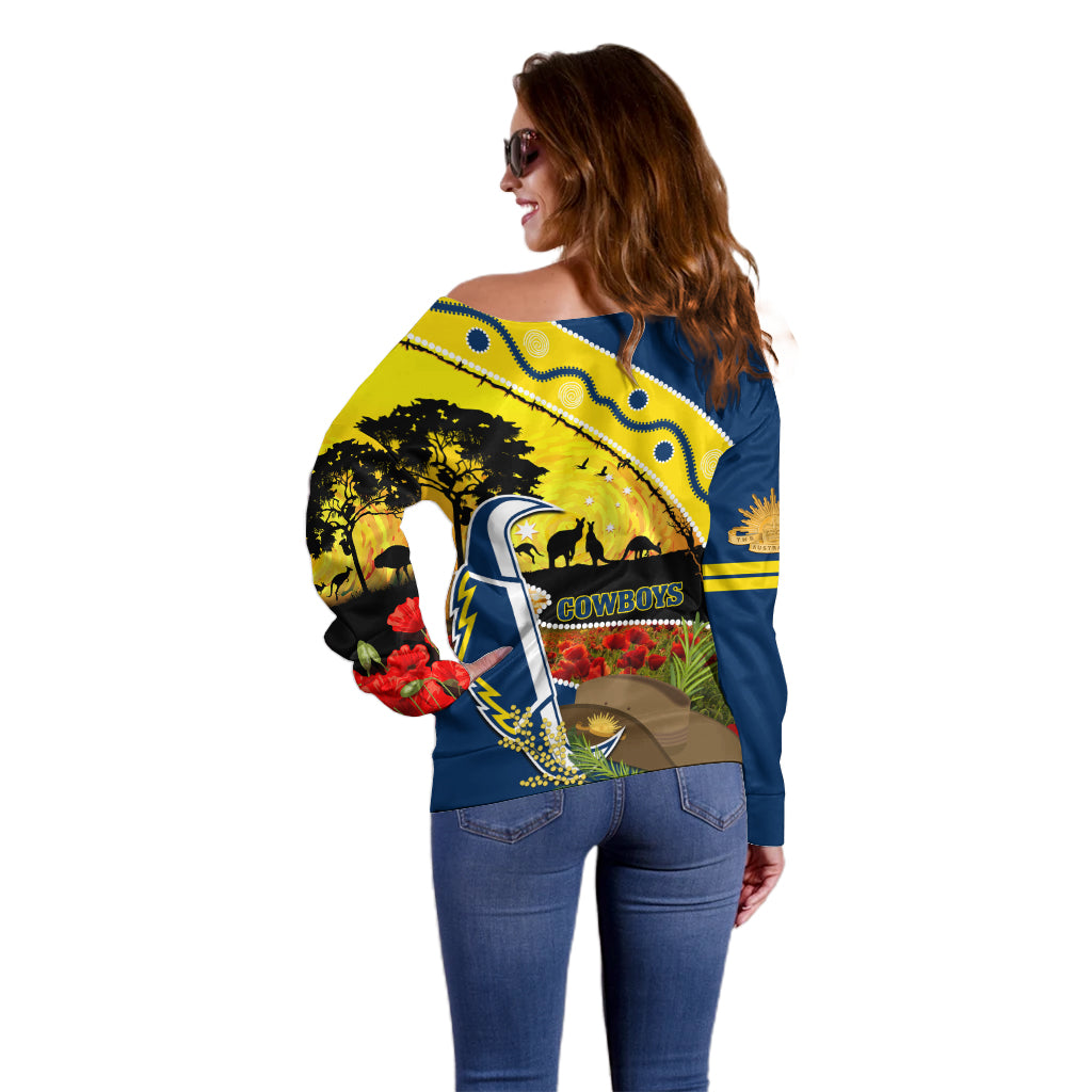 Cowboys ANZAC Day Off Shoulder Sweater Rosemary Starring Night Style