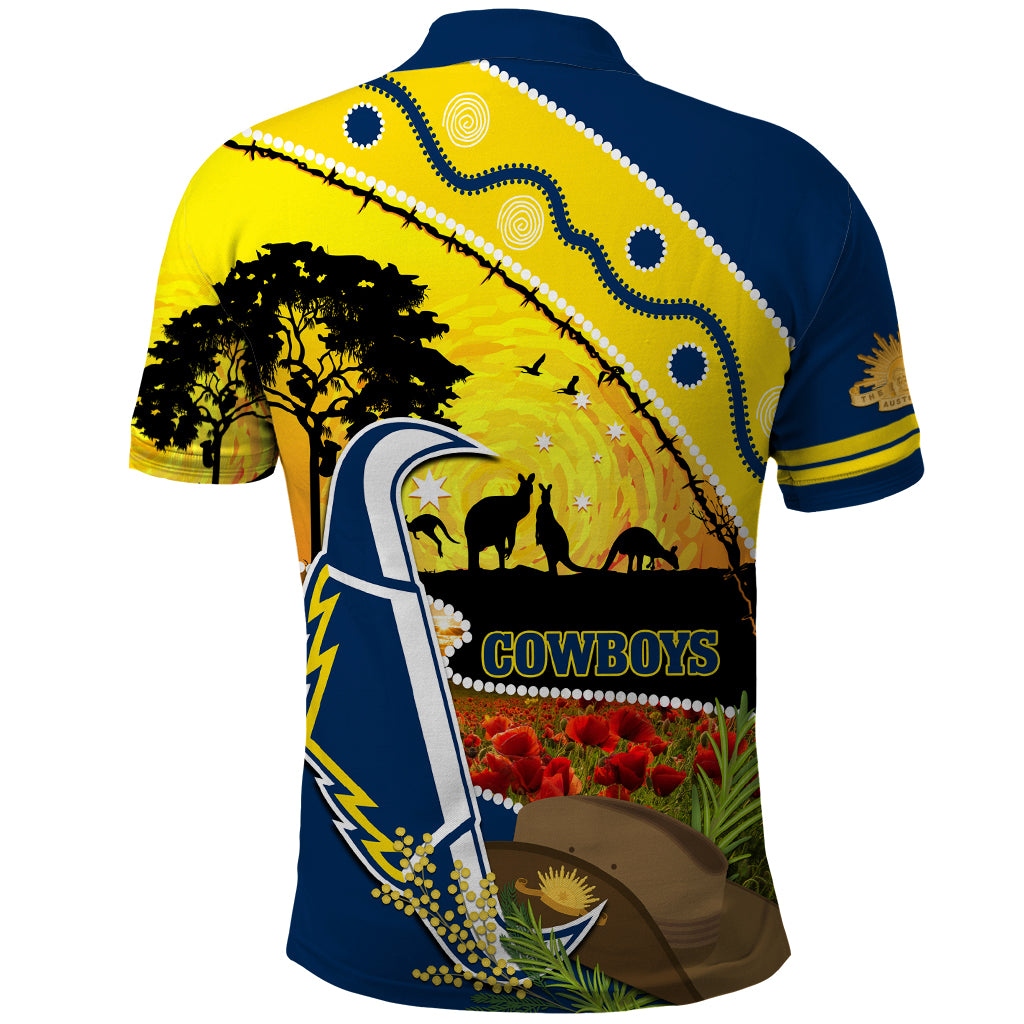 Cowboys ANZAC Day Polo Shirt Rosemary Starring Night Style