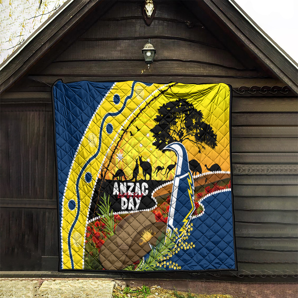 Cowboys ANZAC Day Quilt Rosemary Starring Night Style