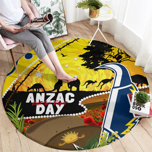 Cowboys ANZAC Day Round Carpet Rosemary Starring Night Style