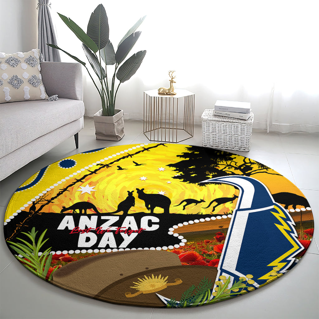 Cowboys ANZAC Day Round Carpet Rosemary Starring Night Style