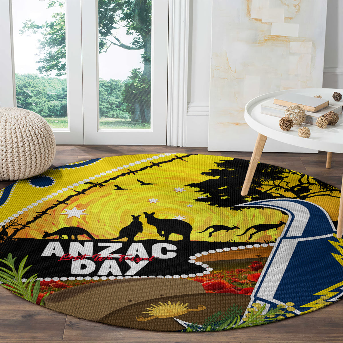 Cowboys ANZAC Day Round Carpet Rosemary Starring Night Style